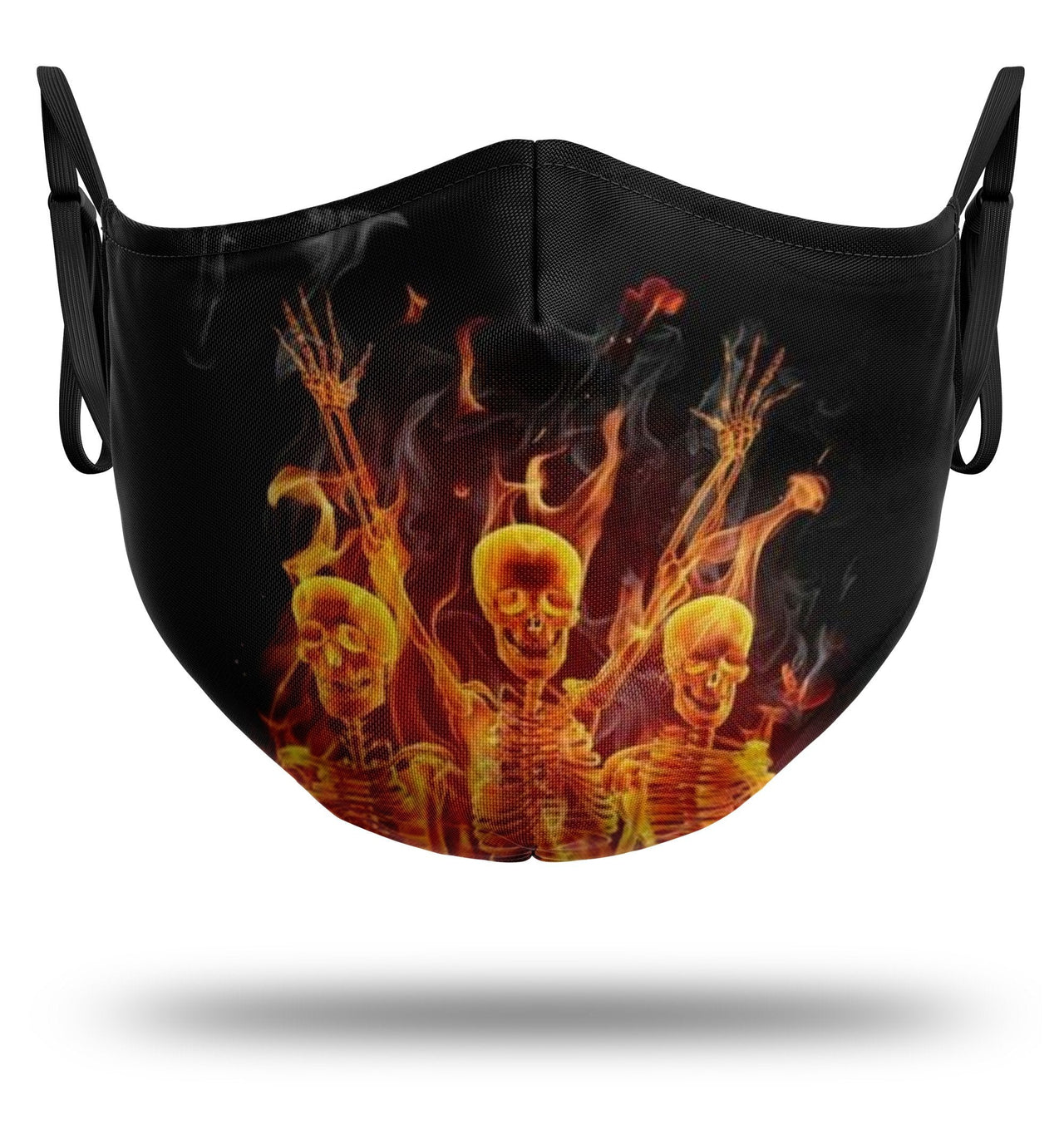 Masque Squelette en Flammes