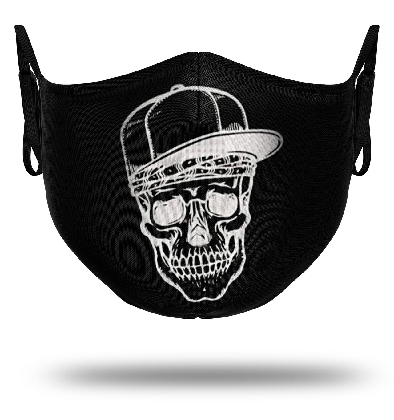 Masque Tête de Mort <br/> Noir et Blanc