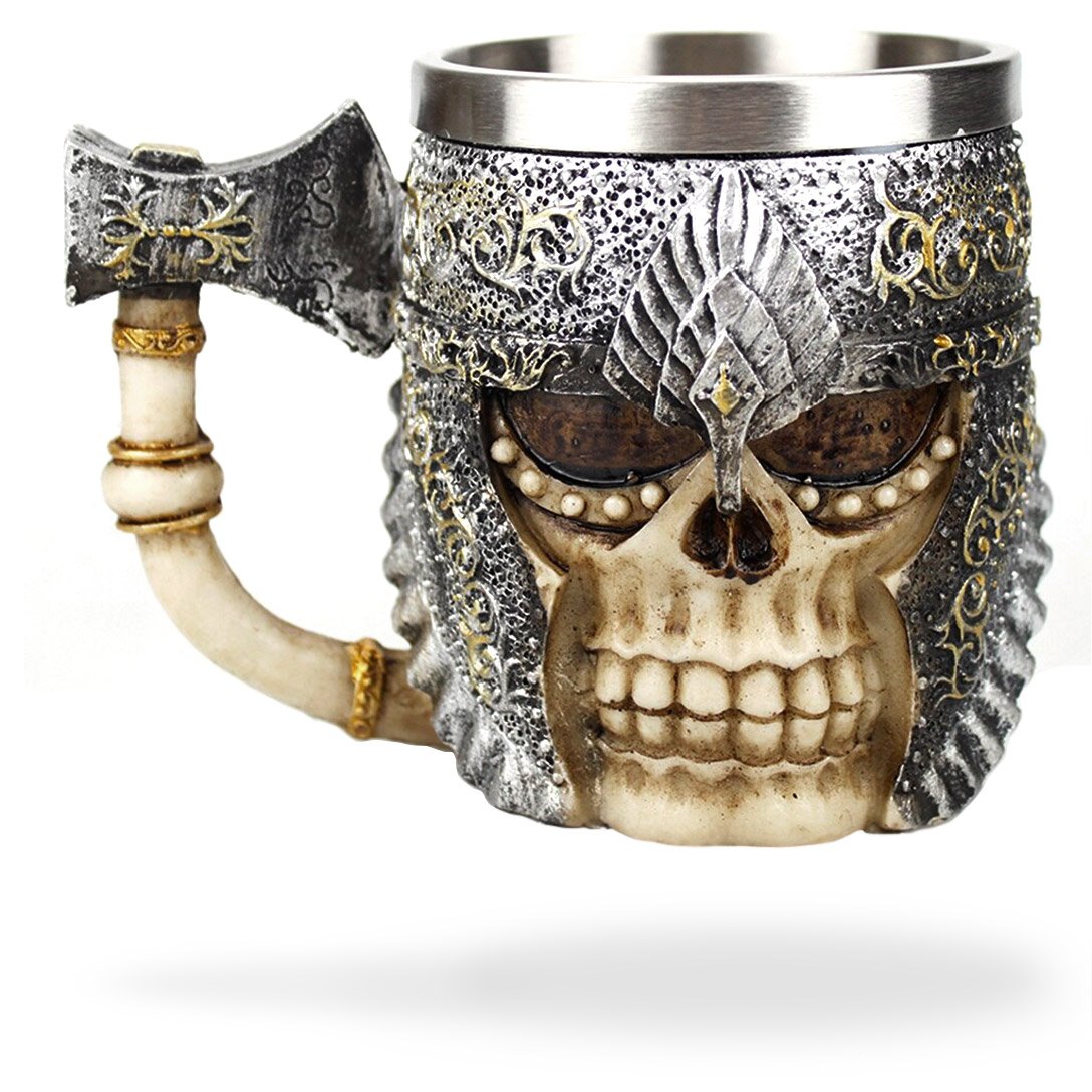 Mug Tête de Mort <br> Hache de Viking