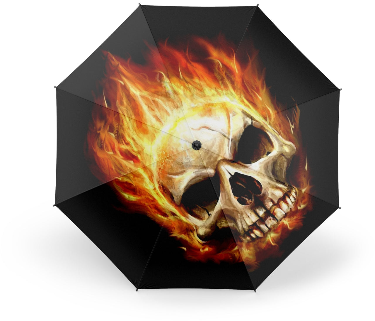 Parapluie Tête de Mort <br/> En Feu