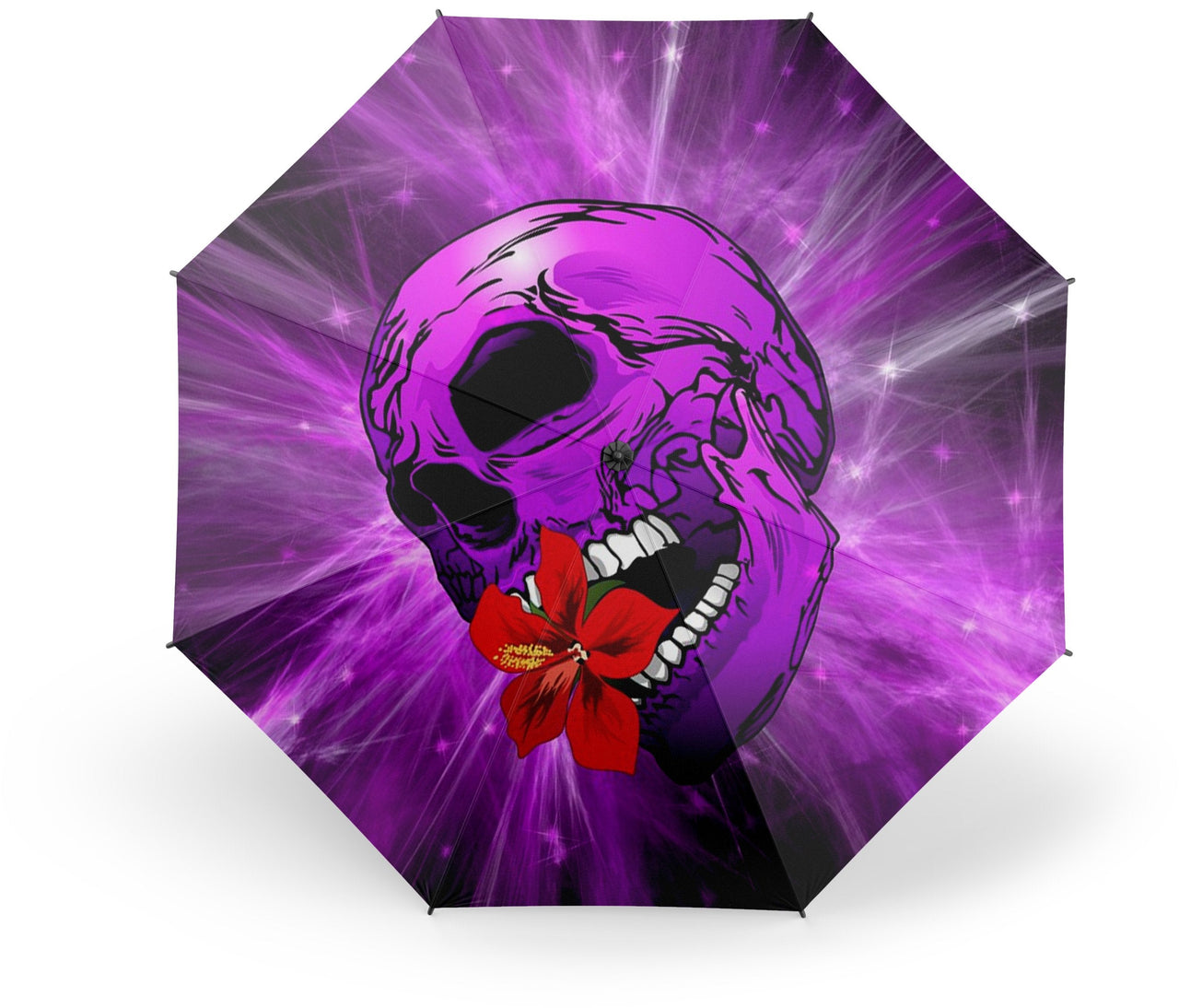 Parapluie Tête de Mort <br/> Violette