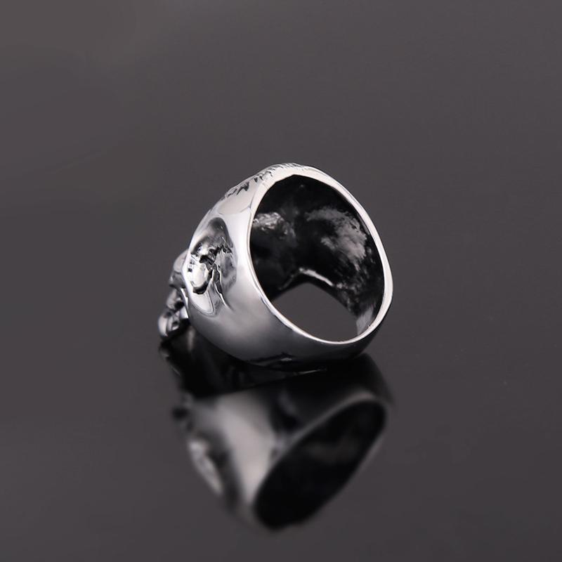 Bague Tête de Mort <br/> Homme (Acier)