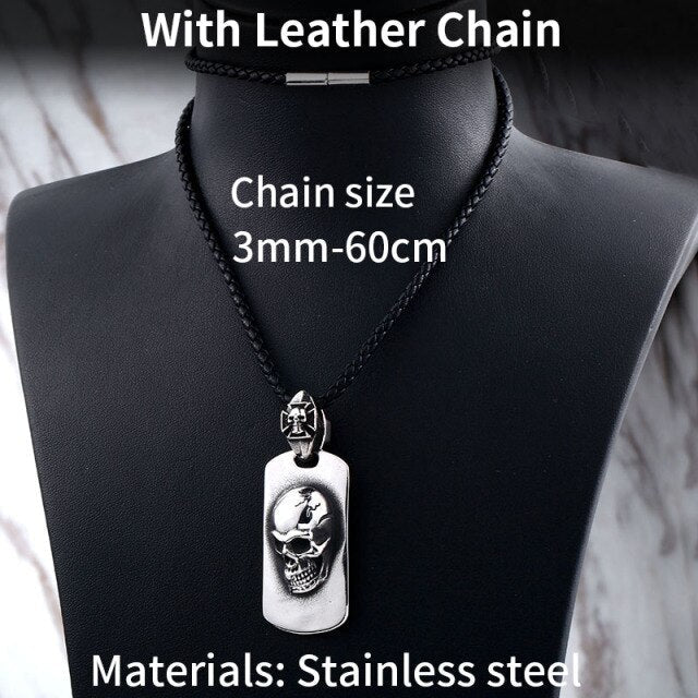 Médaillon Tête de Mort (Acier)