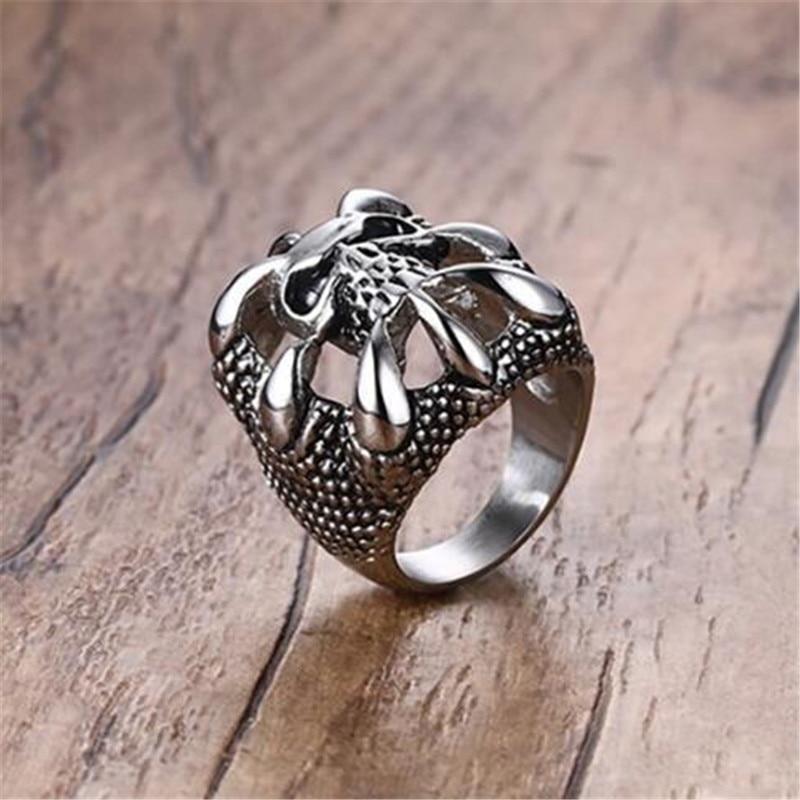 Bague Griffe de Dragon (Acier)