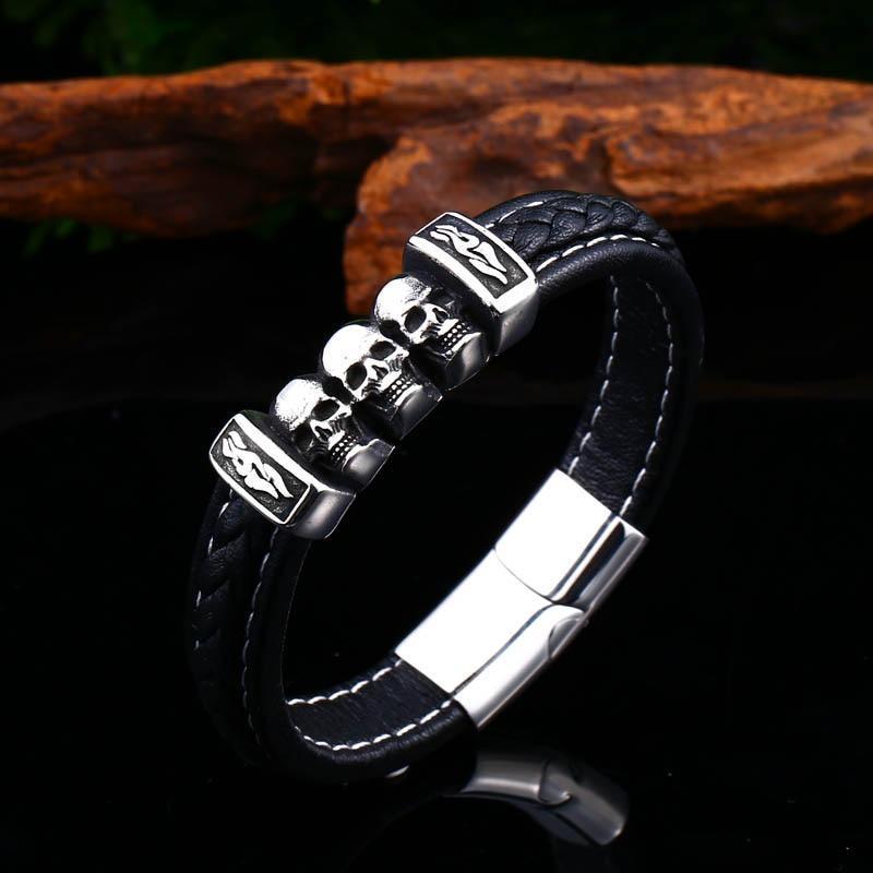 Bracelet Viking (Cuir)