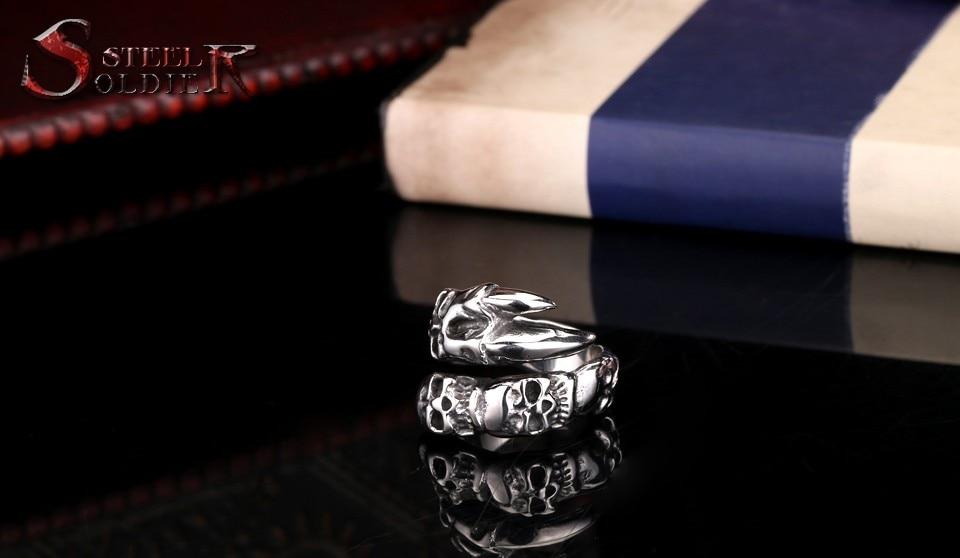 Bague Griffe de Dragon (Acier)