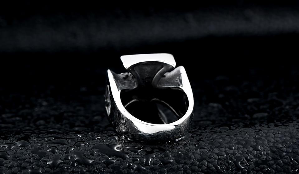 Chevalière Croix de Malte (Acier)