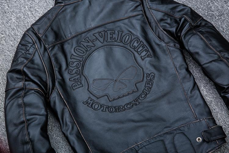 Blouson Moto Skull (Cuir)