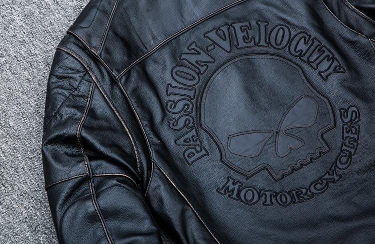 Blouson Moto Skull (Cuir)