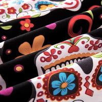 Thumbnail for Housse de Couette Tête de Mort Mexicaine Colorée