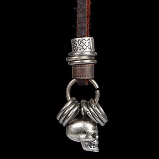 Pendentif Skull (Cuir)