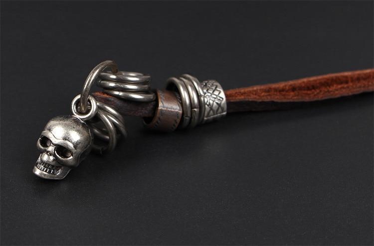 Pendentif Skull (Cuir)