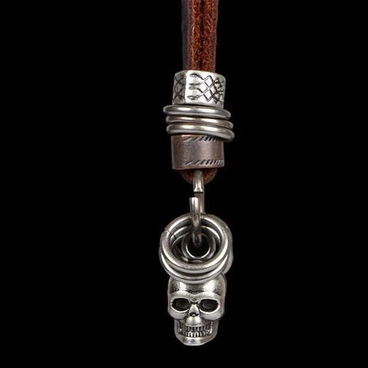 Pendentif Skull (Cuir)