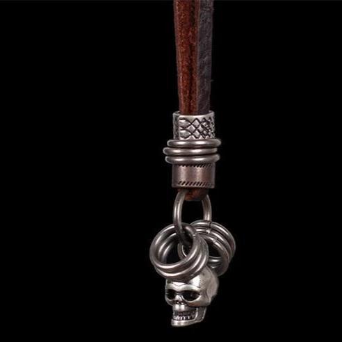 Pendentif Skull (Cuir)