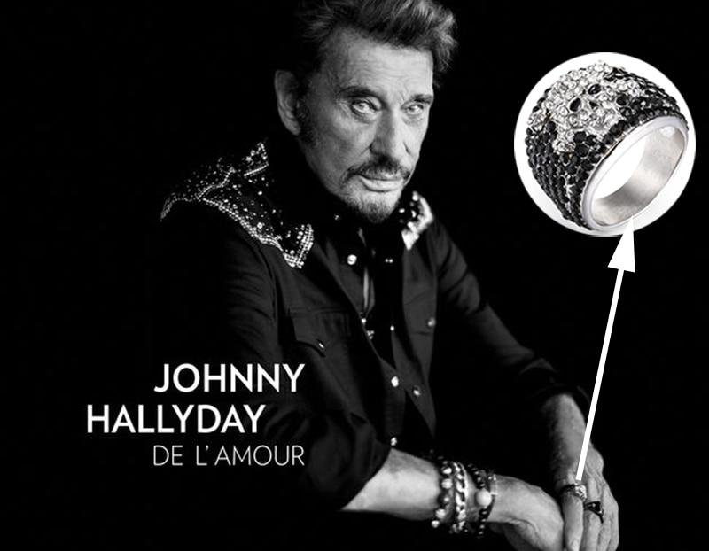 Bague Johnny Hallyday (Acier)