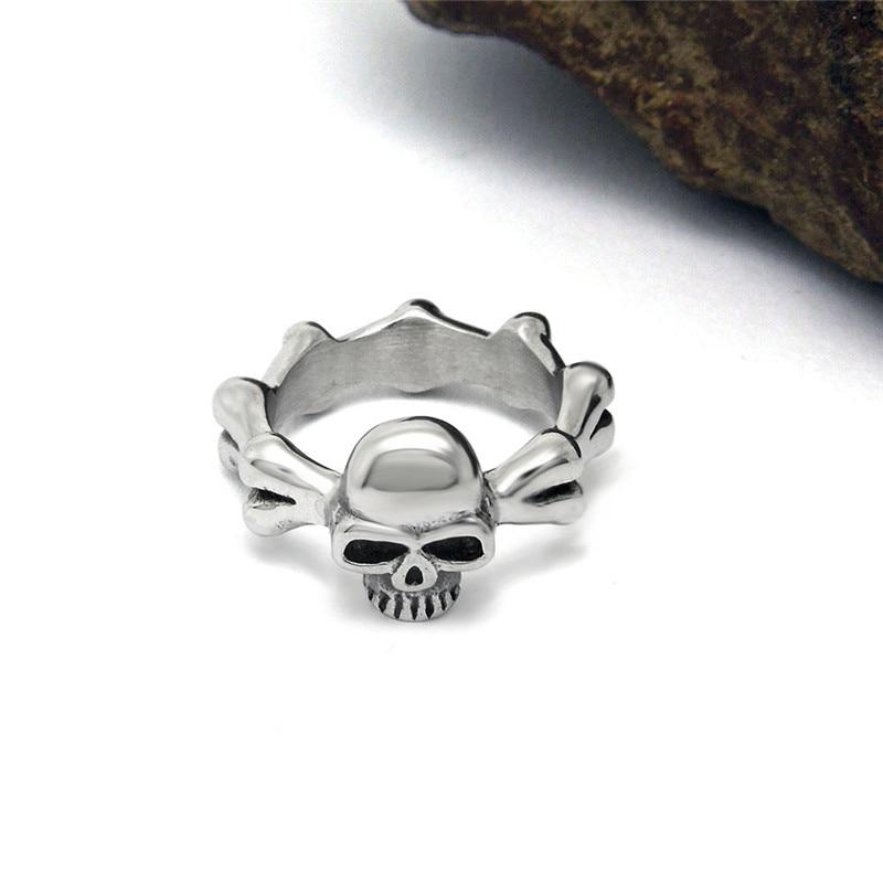 Bague Skull Rock (Acier)