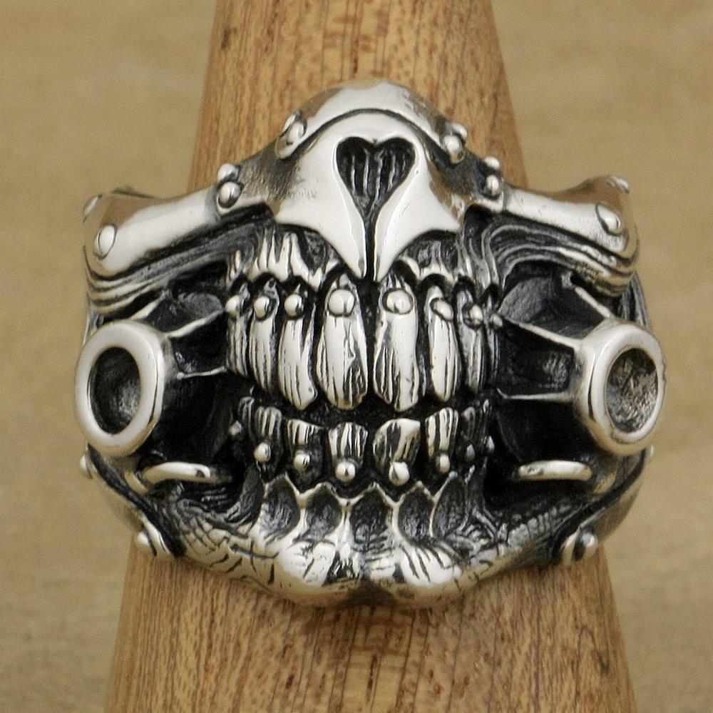 Bague Crâne Mad Max (Argent)