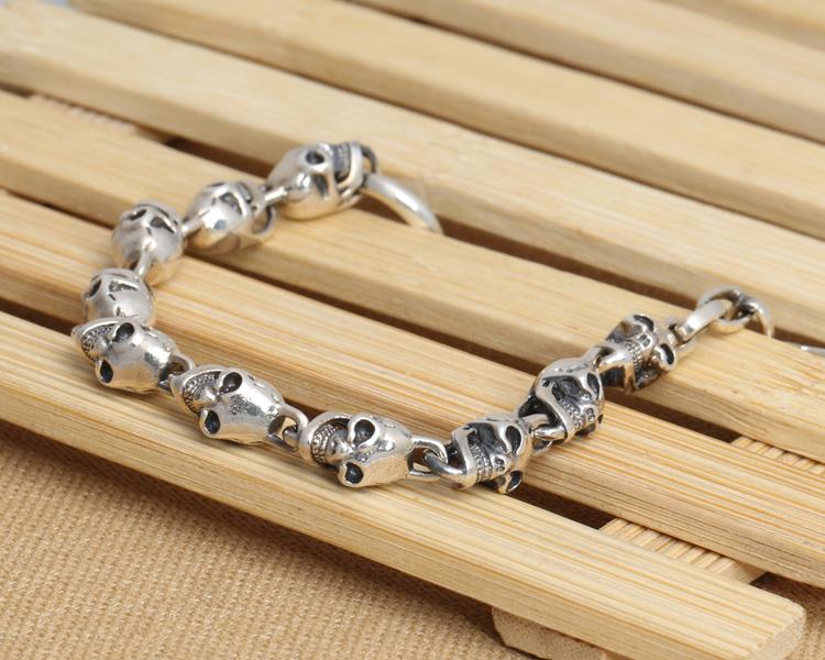 Bracelet Punk Homme (Argent)