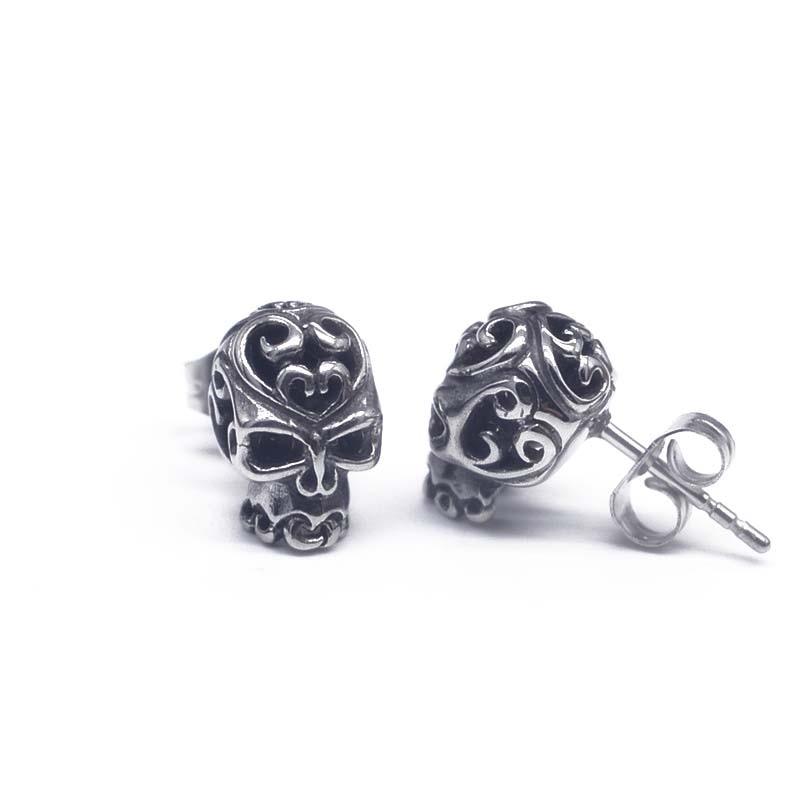 Boucles d'Oreilles Crâne Démoniaque