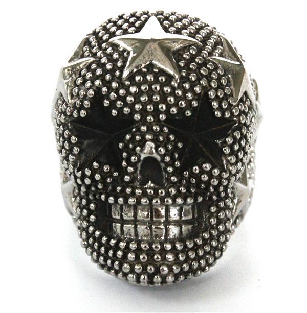 Bague Skull Star (Acier)