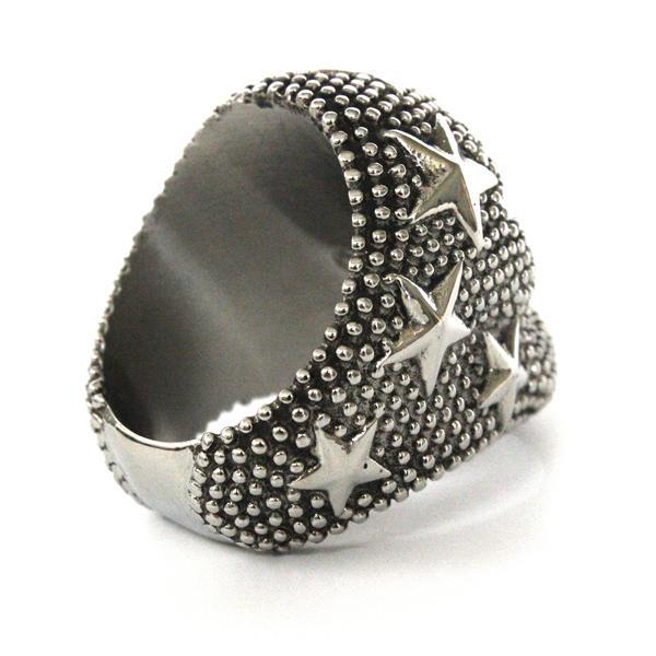 Bague Skull Star (Acier)