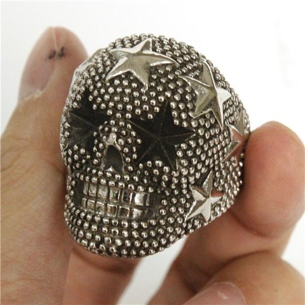 Bague Skull Star (Acier)