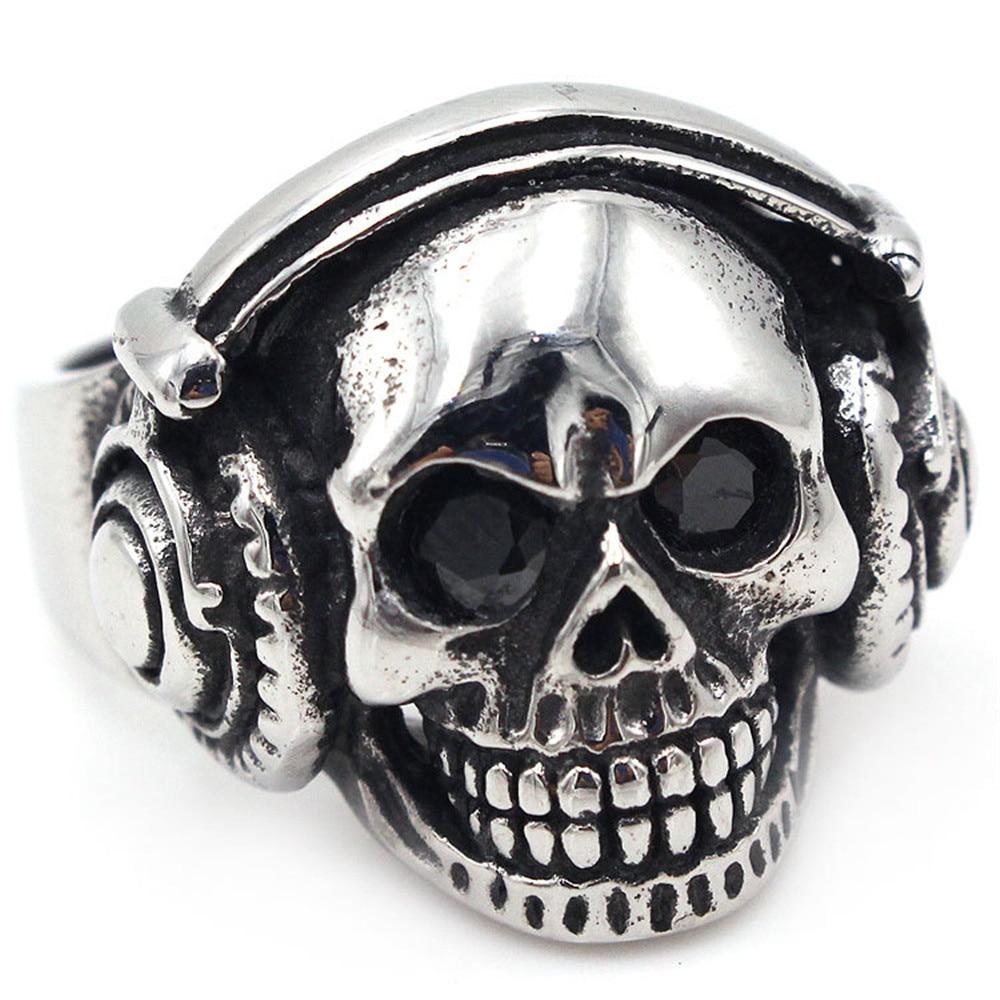 Bague Homme <br/> Rock N' Roll (Acier)