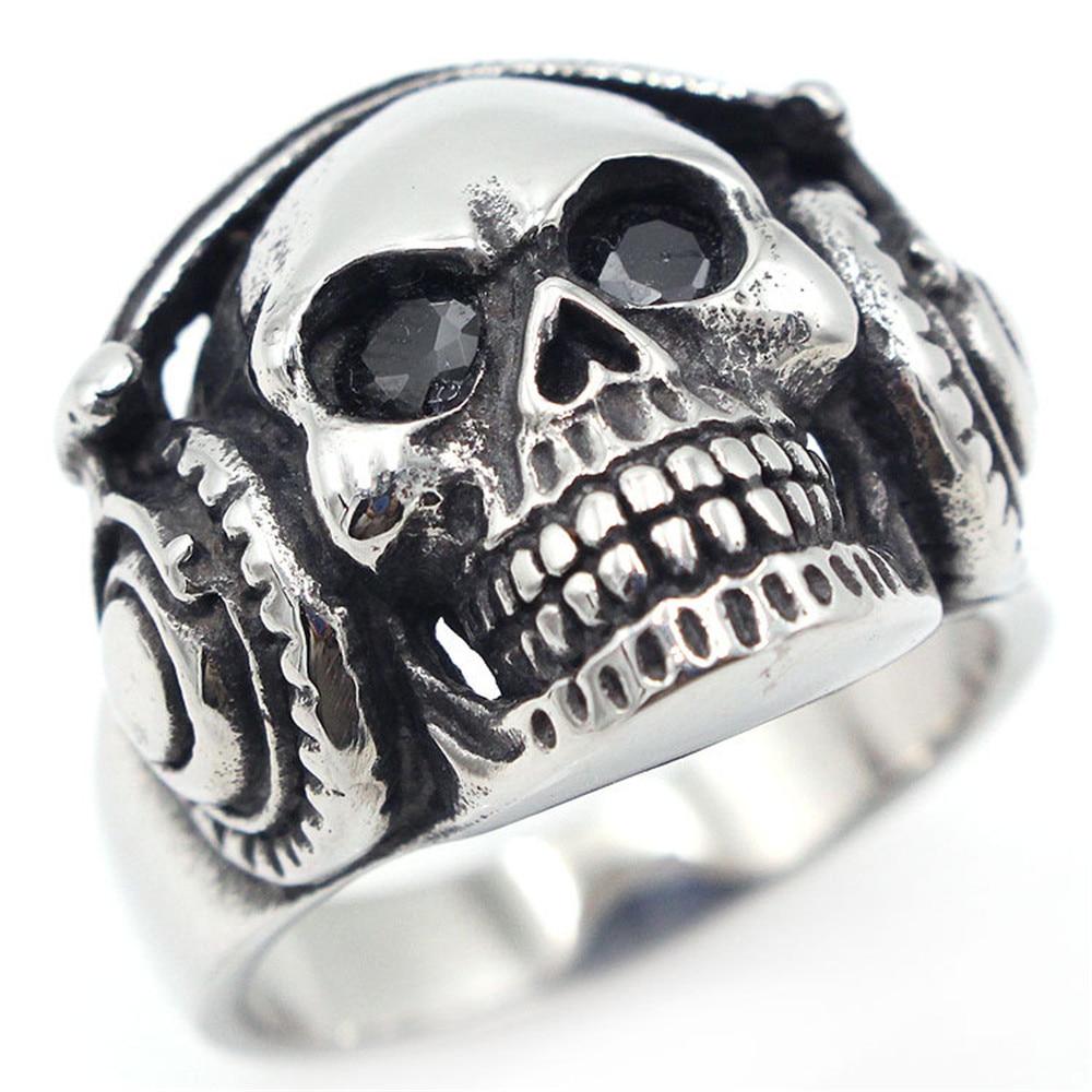 Bague Homme <br/> Rock N' Roll (Acier)