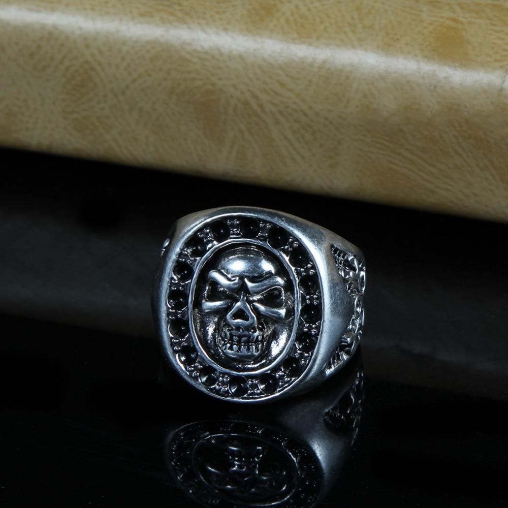 Chevalière Homme Crâne (Acier)