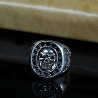 Thumbnail for Chevalière Homme Crâne (Acier)