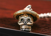 Thumbnail for Pendentif Crâne Mexicain (Cuir)