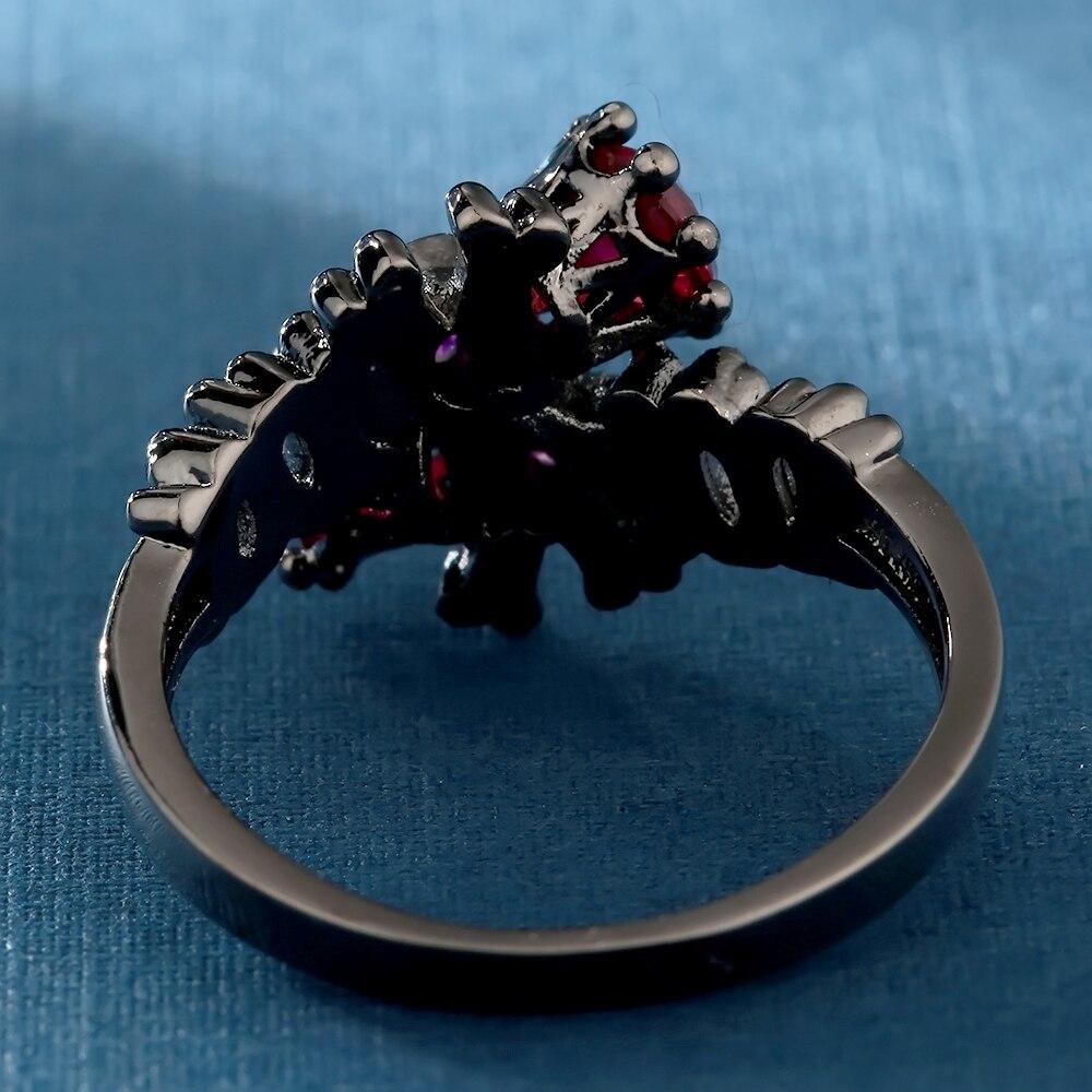 Bague Noire Femme <br/> Dark (Acier)