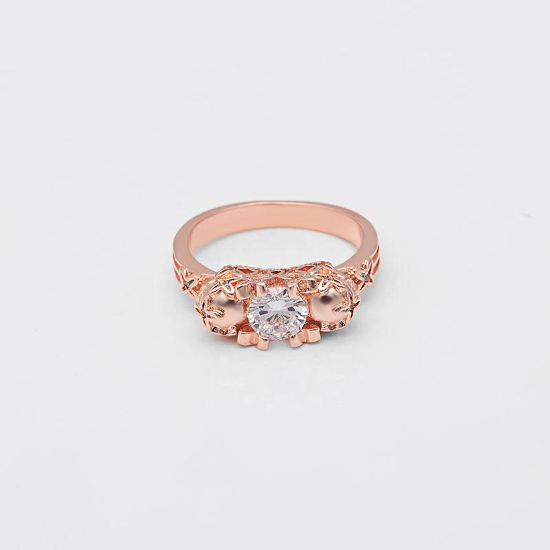 Bague Crâne Rose (Acier)