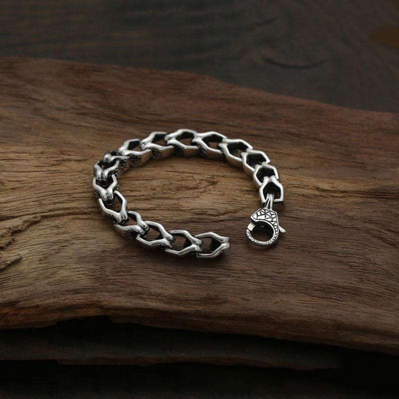 Bracelet Punk Femme (Argent)