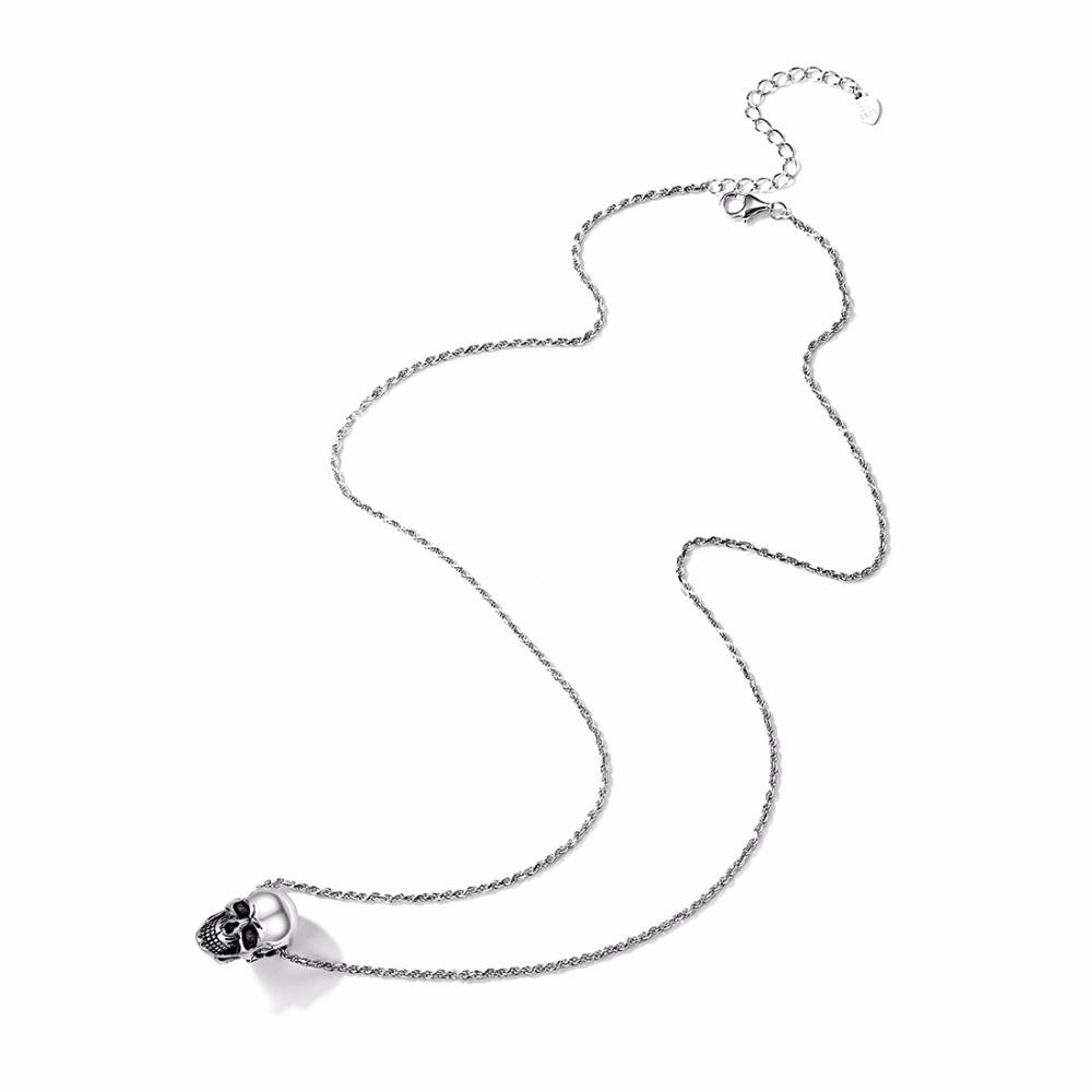 Collier Skull Homme (Argent)