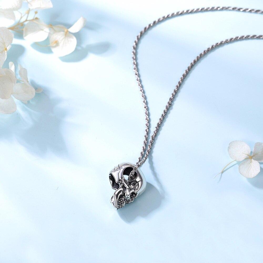 Collier Skull Homme (Argent)