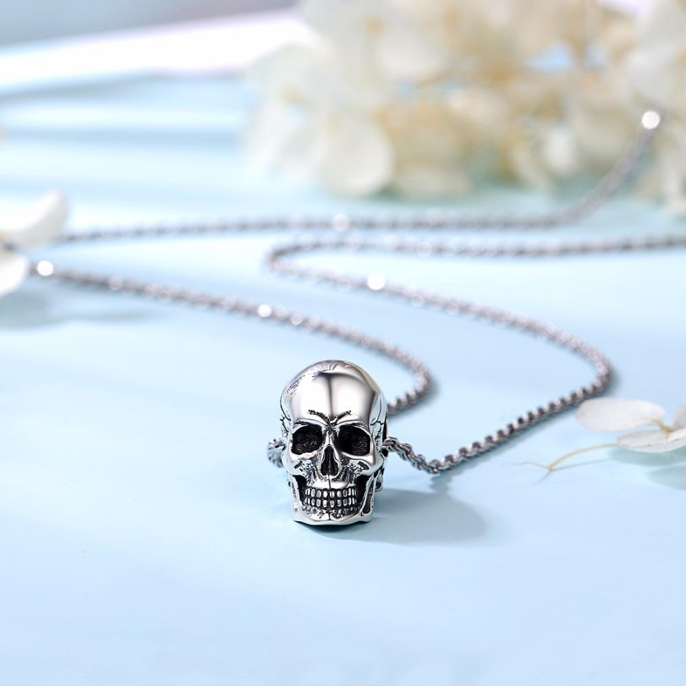 Collier Skull Homme (Argent)