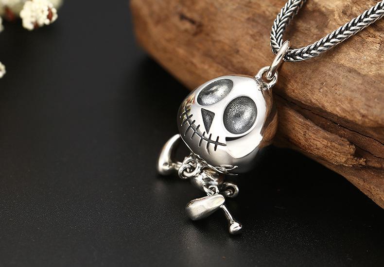 Pendentif Skull Homme (Argent)
