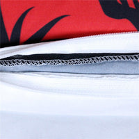 Thumbnail for Housse de Couette Tête de Mort Mexicaine avec Rose