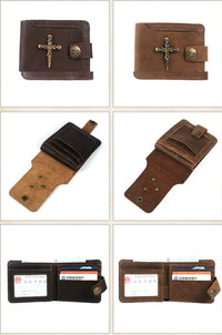 Thumbnail for Portefeuille Crâne en Cuir