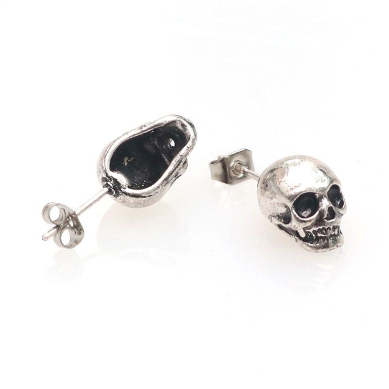 Boucles d'Oreilles Tête de Mort Homme