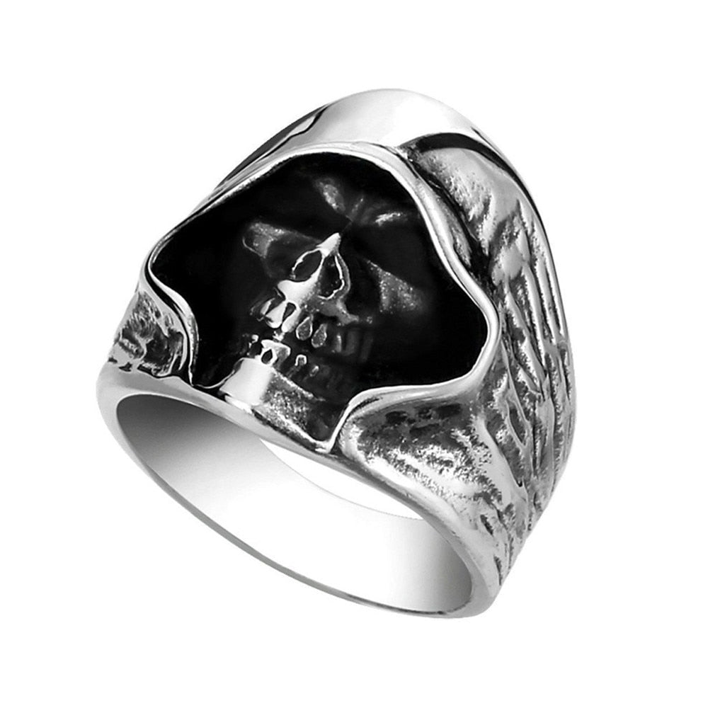 Bague Grande Faucheuse (Acier)