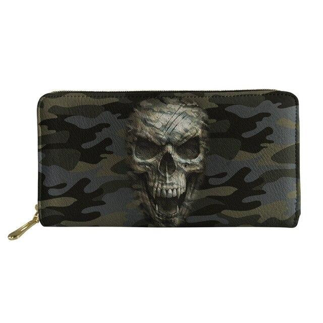 Portefeuille Crâne Militaire