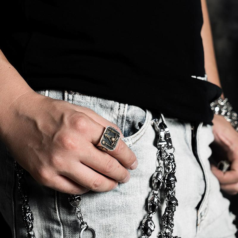 Chevalière Franc Maçon (Argent)