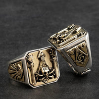 Thumbnail for Chevalière Franc Maçon (Argent)