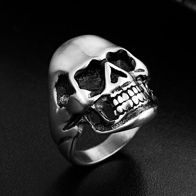 Bague Crâne Fendu (Acier)