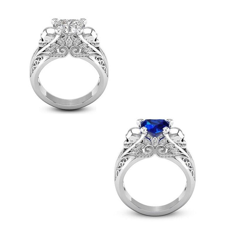 Bague Diamant Bleu Enfer (Acier)