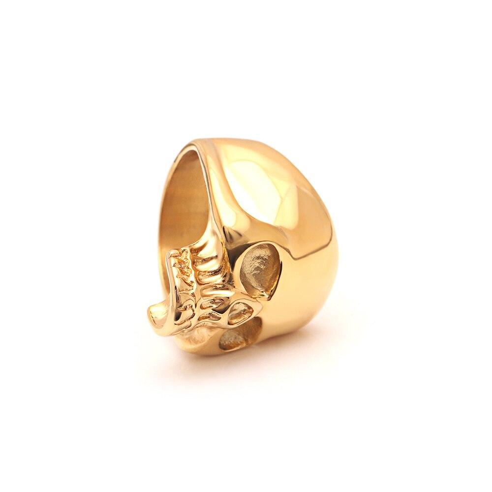 Bague Crâne Biker (Acier)