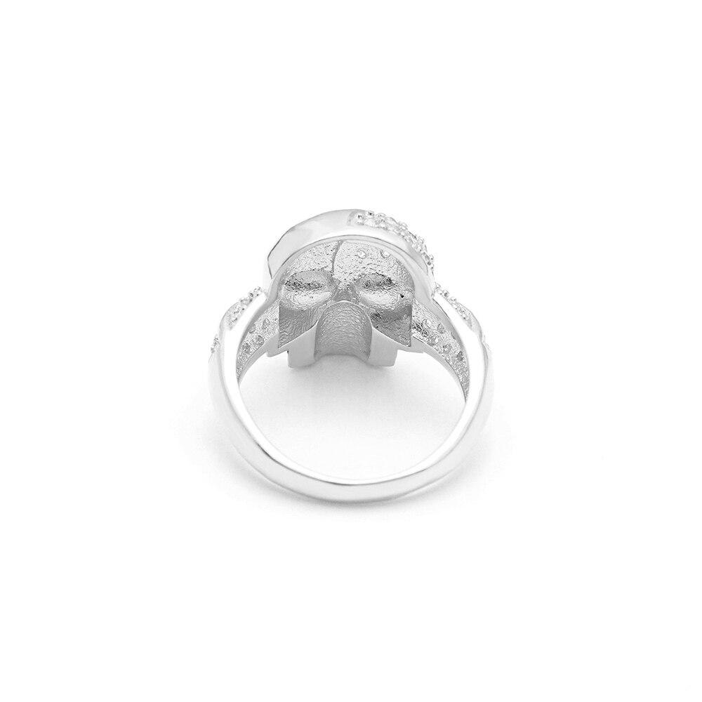 Bague Tête de Mort <br/> Rose (Acier)