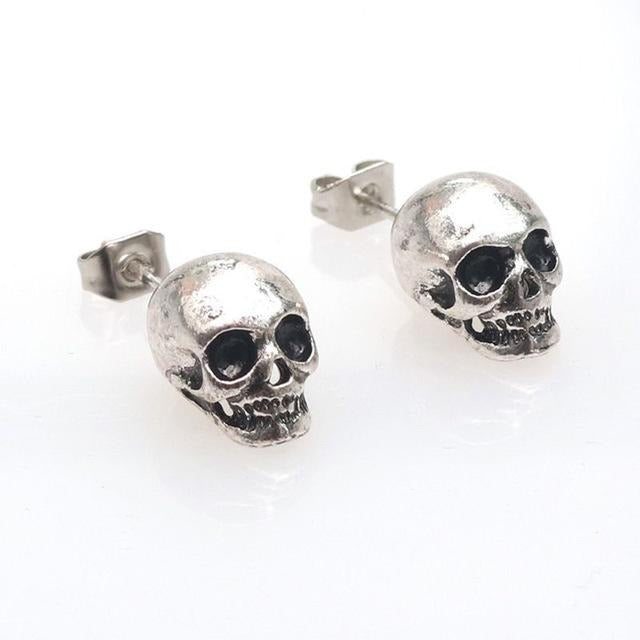 Boucles d'Oreilles Tête de Mort Homme